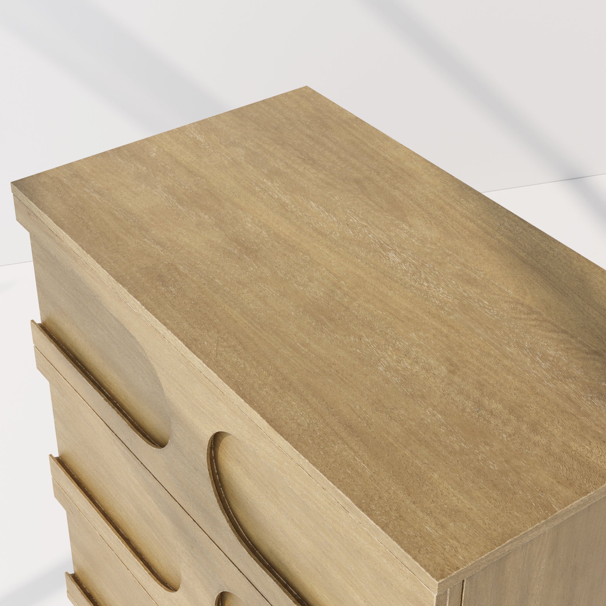 Mid-Century Modern Wood Stackable 3-Drawer Dresser Brown - Image 6