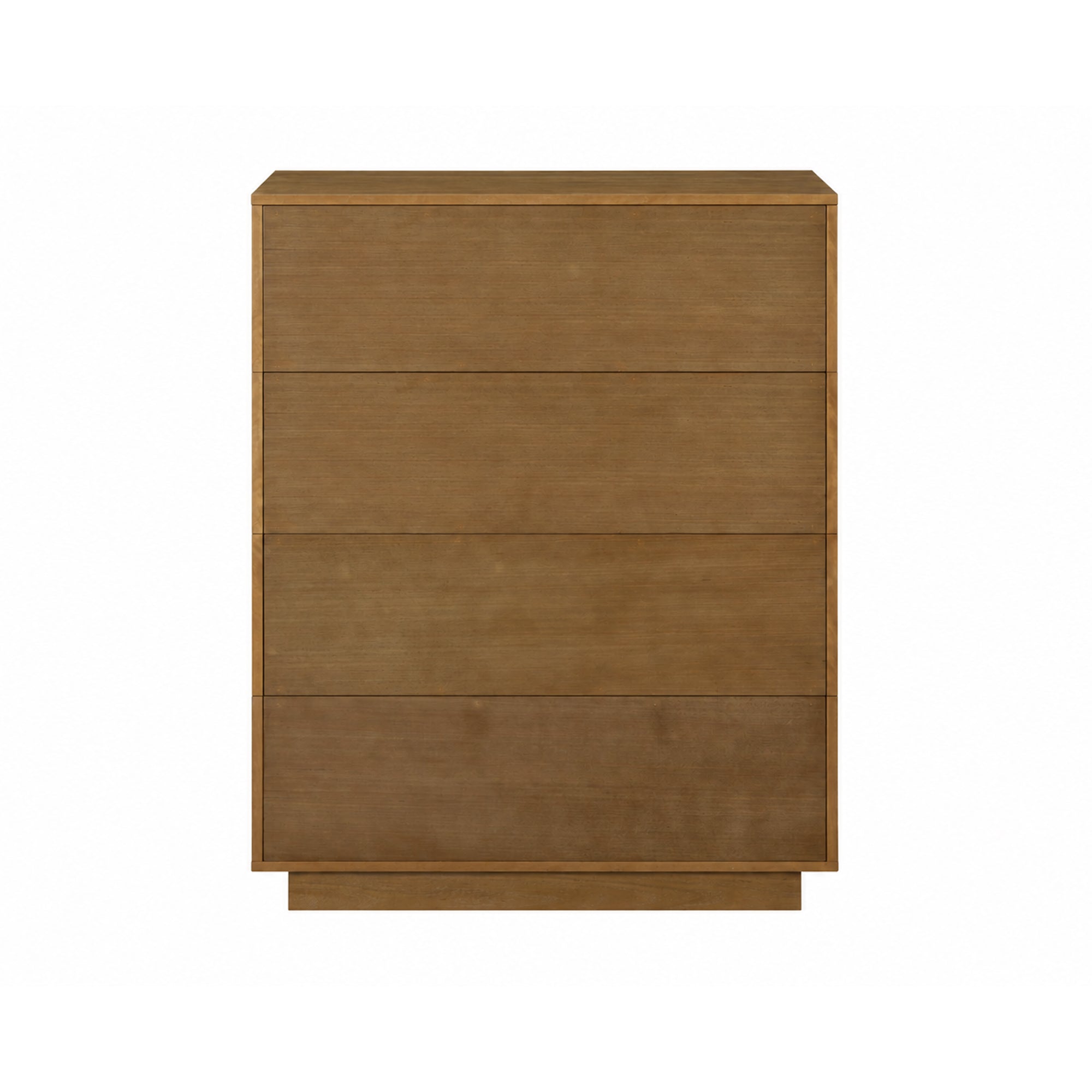 Modern Wood 4-Drawer Geometric Stackable Dresser Light Brown - Image 6